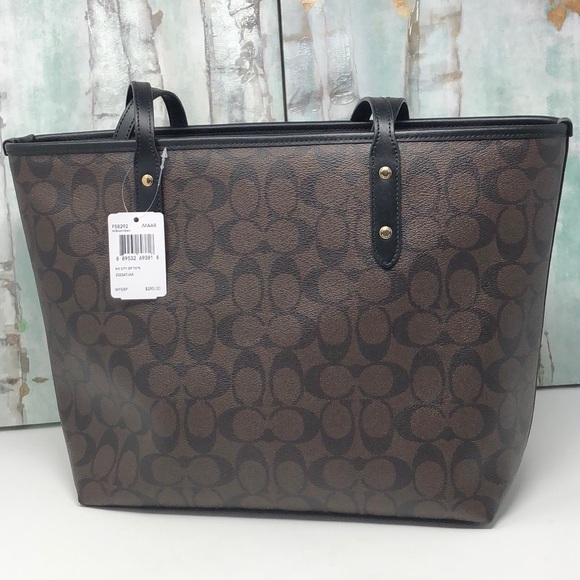 Nwt Coach signature city zip tote - Picture 3 of 7